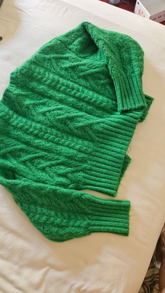 Cardigan ZARA verde