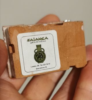 Cerámica vintage miniatura casa de campo antigua