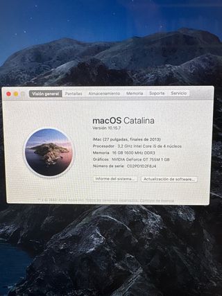iMac 27 2013 Intel Core i5 3.2GHz 16GB RAM