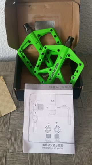 Pedales de Bicicleta Verdes Meroca Nuevos