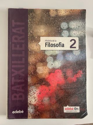 Història de la Filosofia. 
2n de batxillerat