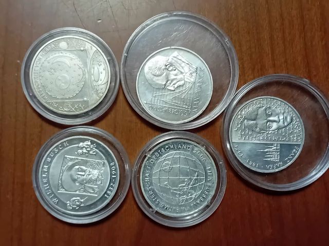 5 monete argento tedesche