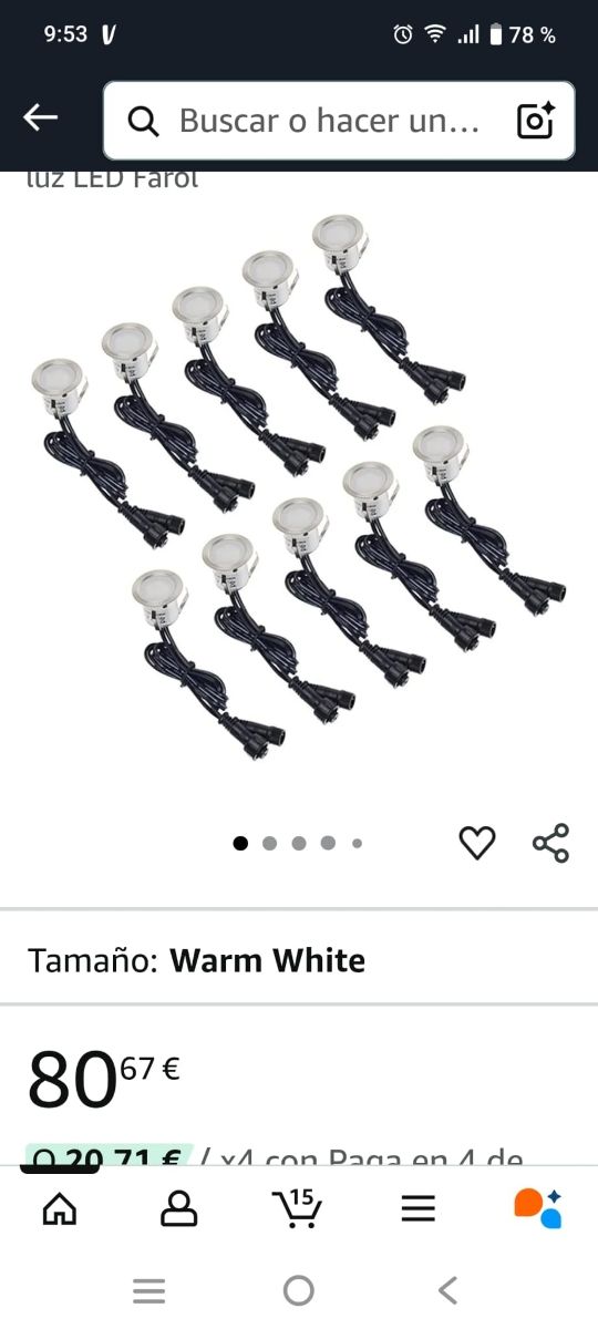 Luces LED para exterior