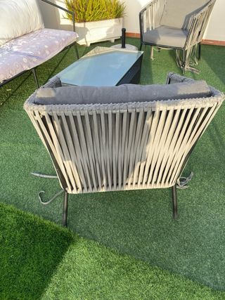 Sillón exterior El Corte Inglés gris