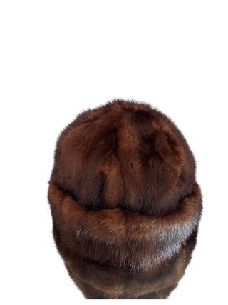 Cappello in vera pelliccia marrone