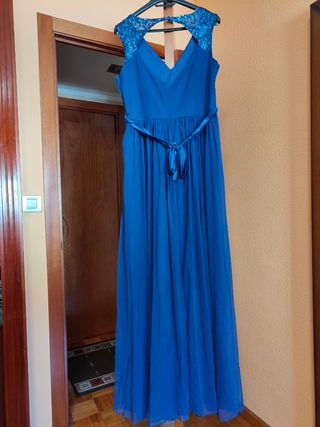 Vestido de fiesta azul