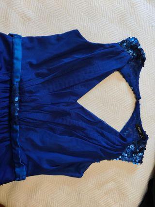 Vestido de fiesta azul