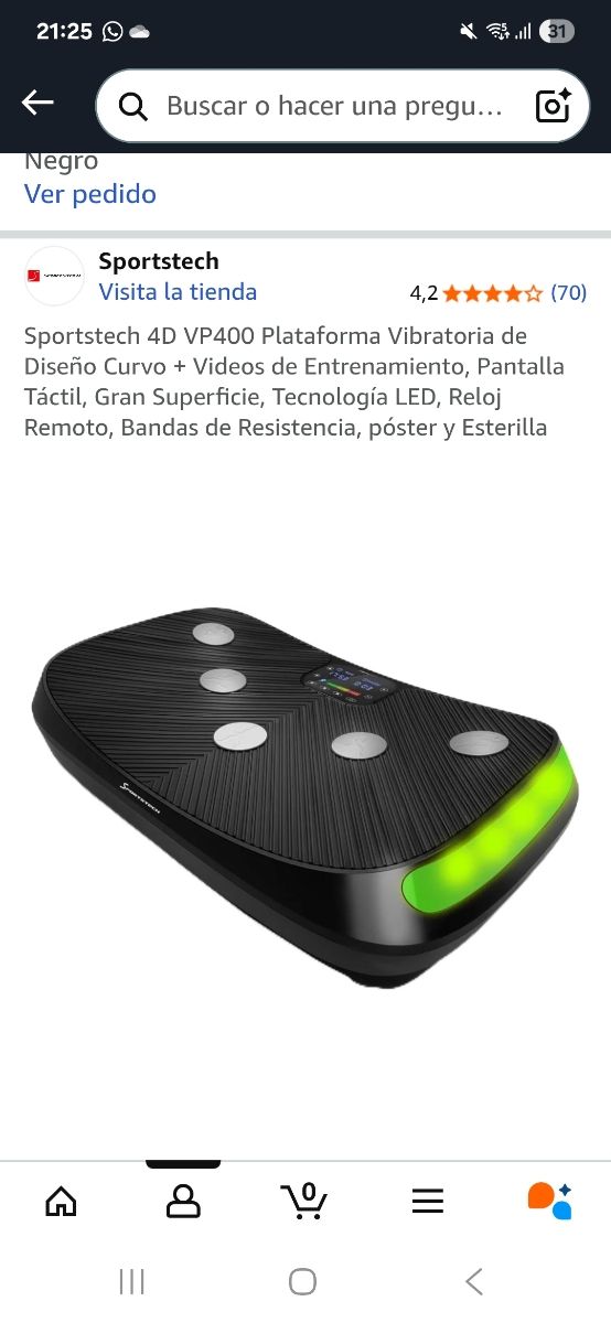 Plataforma Vibratoria Sportstech 4D VP400