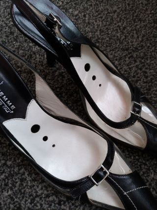 Sandali Decollete Latitude Femme Pelle Neri 37