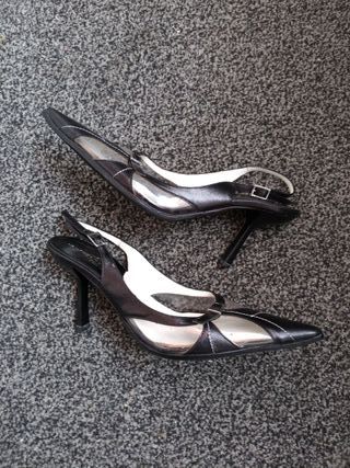 Sandali Decollete Latitude Femme Pelle Neri 37