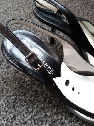 Sandali Decollete Latitude Femme Pelle Neri 37