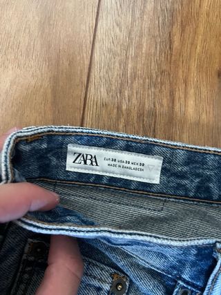 Vaqueros Zara Talla 36 Azul