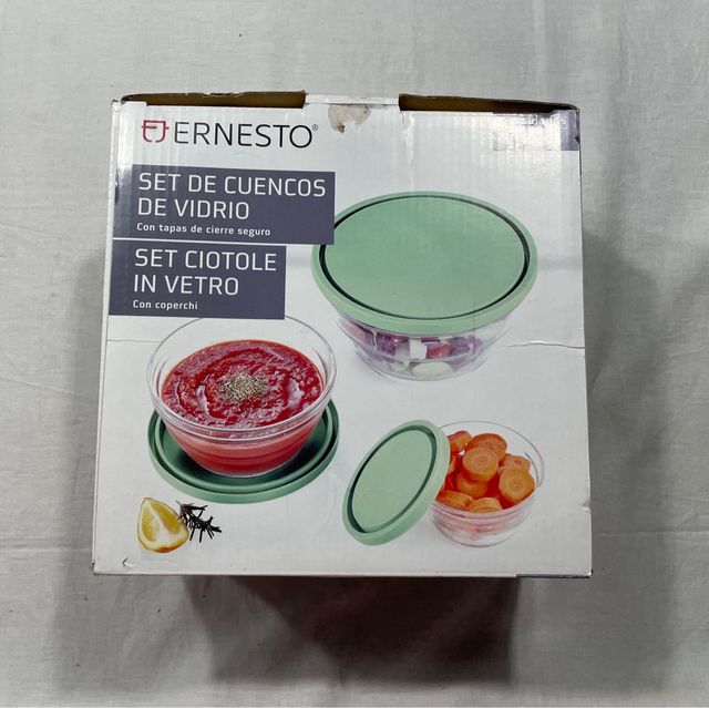 Set 5 tuppers cristal Ernesto