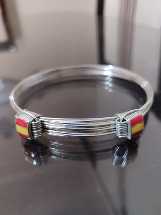 Pulsera nudos africanos roja y amarilla