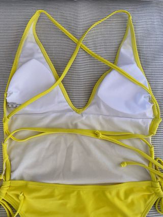 Bañador mujer amarillo talla M