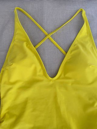 Bañador mujer amarillo talla M