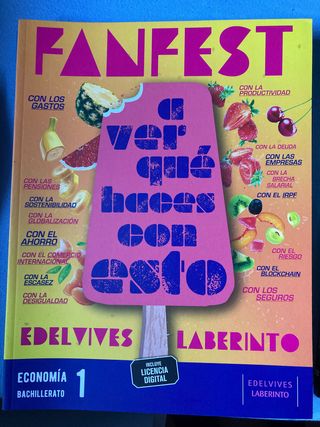 Economía 1o Bachillerato Libro de Texto Edelvives