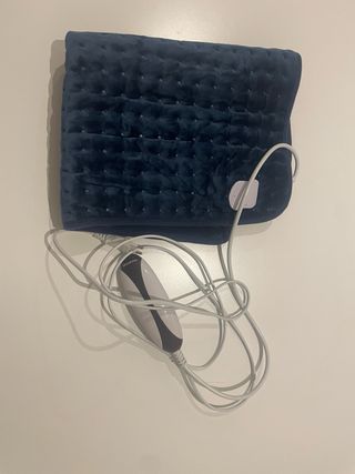 Manta Eléctrica Azul Terciopelo