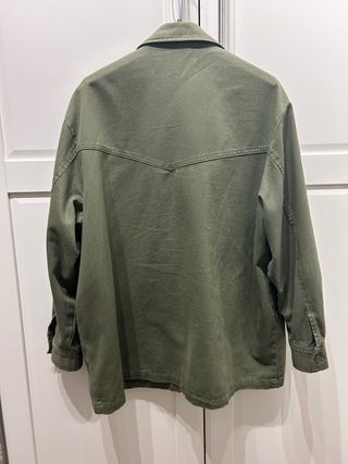 Cazadora Zara Verde Mujer oversize