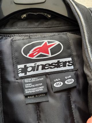 Chaqueta de cuero de moto Alpinestars