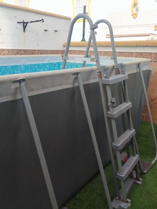 Piscina desmontable metal y plástico