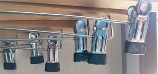 Lotto 18 grucce porta pantaloni