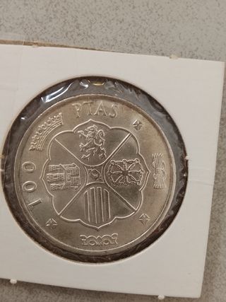 Moneda 100 PTAS 1966 Plata