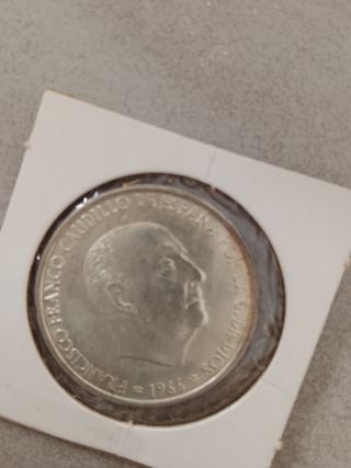 Moneda 100 PTAS 1966 Plata