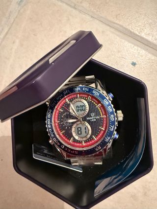 Reloj Martyn Line Azul y Plateado