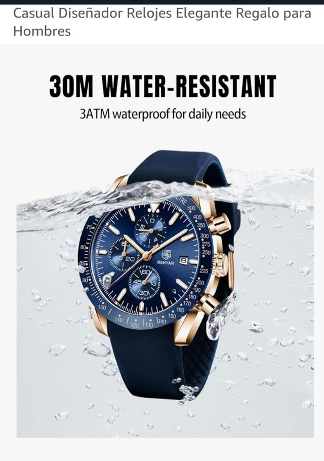 Reloj Benyar Cronógrafo Azul Hombre