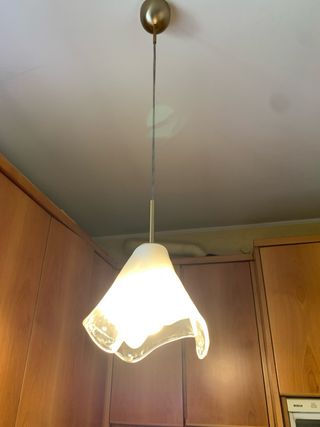 Lampadario in vetro bianco La Murrina vintage