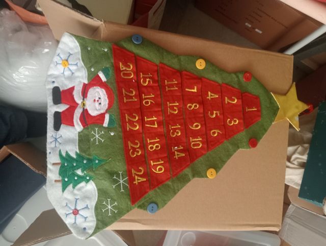 Calendario Avvento Albero Feltro