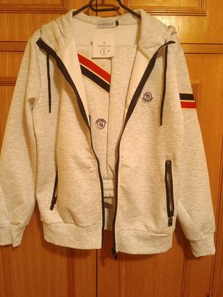 Chándal Moncler Gris Talla M de niño