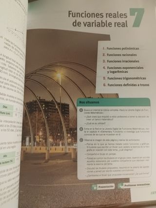Libro de texto, Edébe Matemáticas 1 bachillerato 