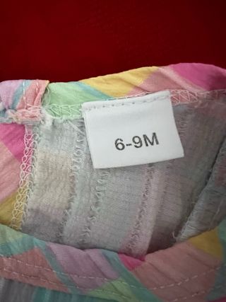 Macacão xadrez bebé 6-9 meses com chapéu