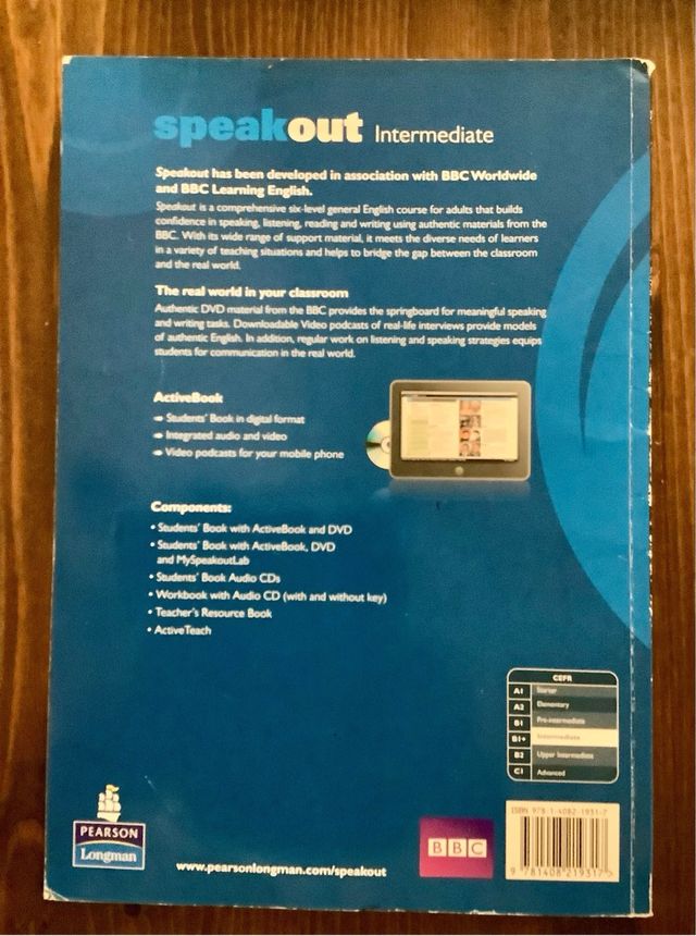 Speak Out. Intermediate Students’ Book - Pearson.