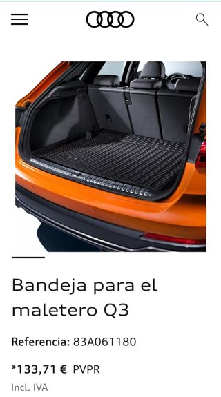 Audi Cubre-maletero Original Zuberhor Q3