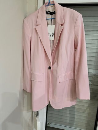 Blazer Rosa Zara Nuevo con etiquetas