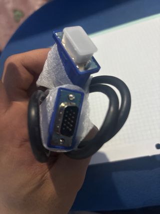 Cable VGA Azul y Negro