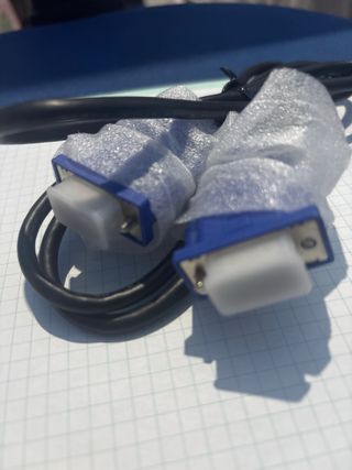 Cable VGA Azul y Negro