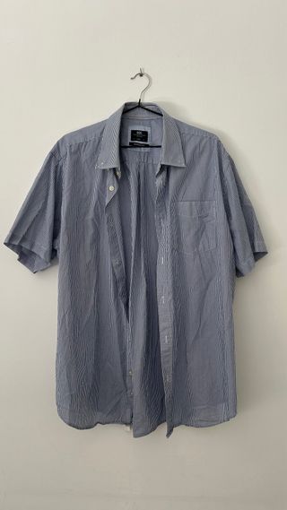 Camisa Rayas Vintage Manga Corta
