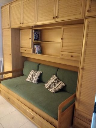 Mueble puente con cama nido
