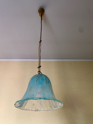 Lampadario in vetro azzurro La Murrina Vintage