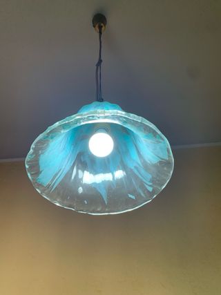 Lampadario in vetro azzurro La Murrina Vintage