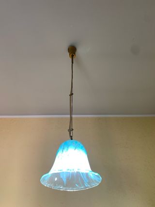 Lampadario in vetro azzurro La Murrina Vintage