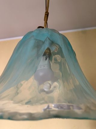 Lampadario in vetro azzurro La Murrina Vintage