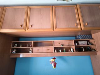 Dormitorio puente madera