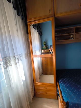 Dormitorio puente madera