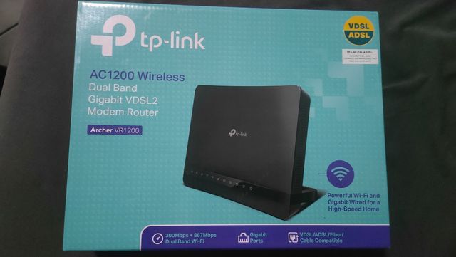 TP-Link AC1200 Dual Band Gigabit VDSL2 Modem Route