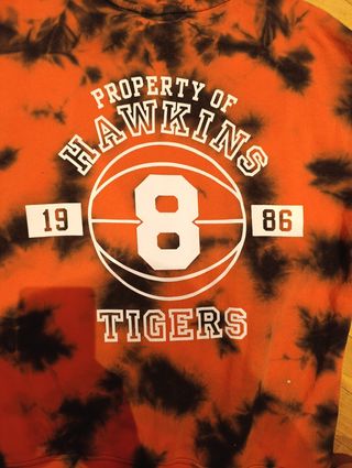 Sudadera Stranger Things H&M Tie-Dye Naranja